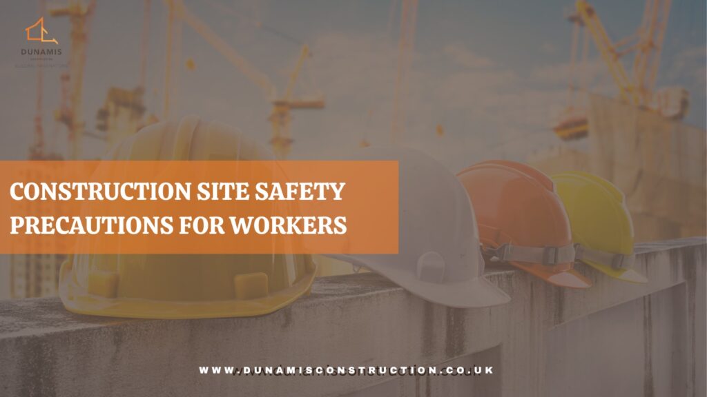 Construction site safety precautions for workers